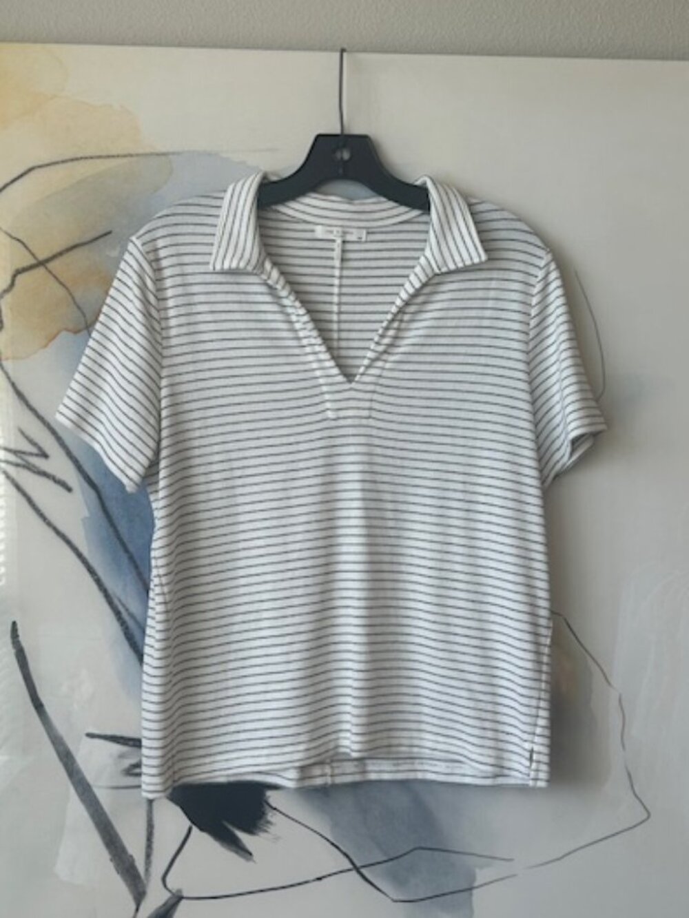 Rag & Bone Stripe Polo Shirt - Picture 7 of 10